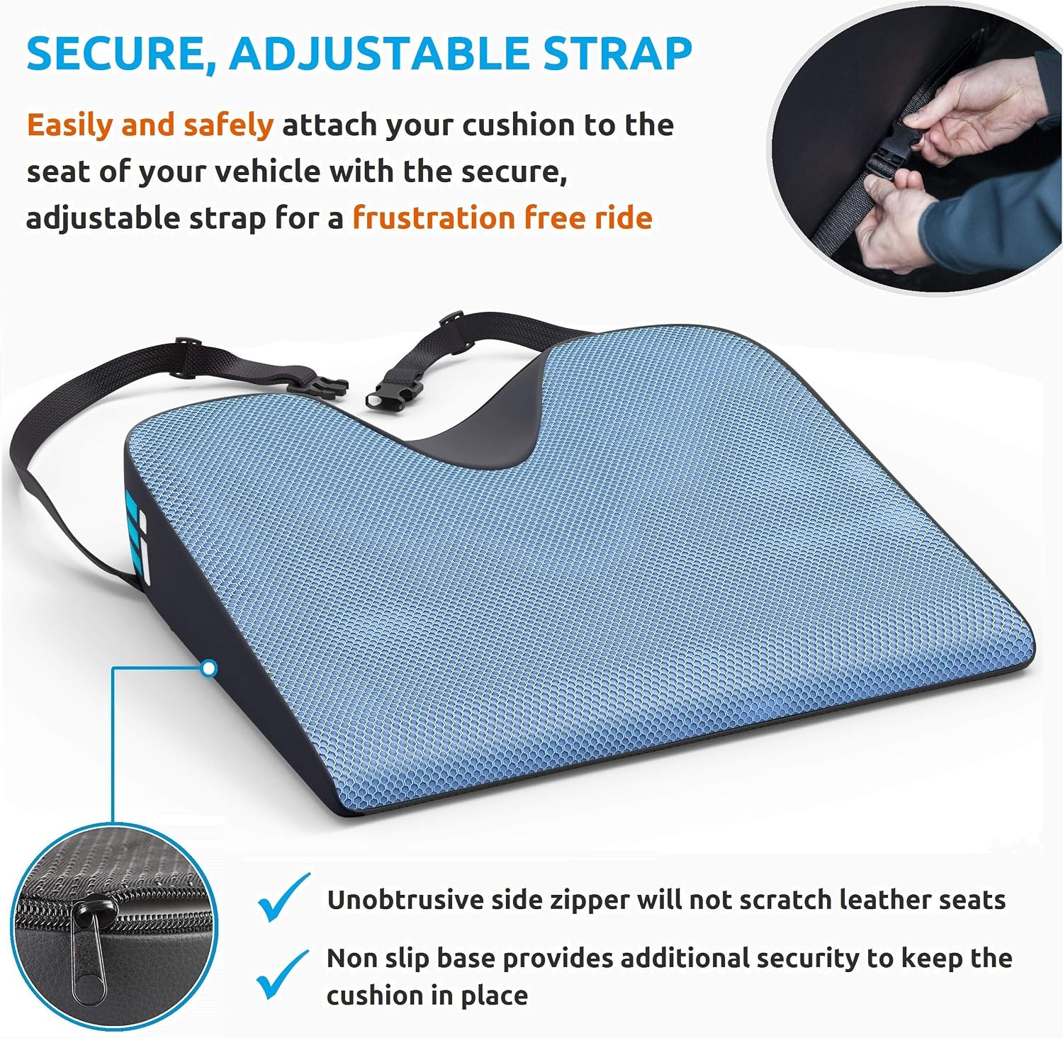 Detalle 2 de Memory Foam Car Seat Cushion