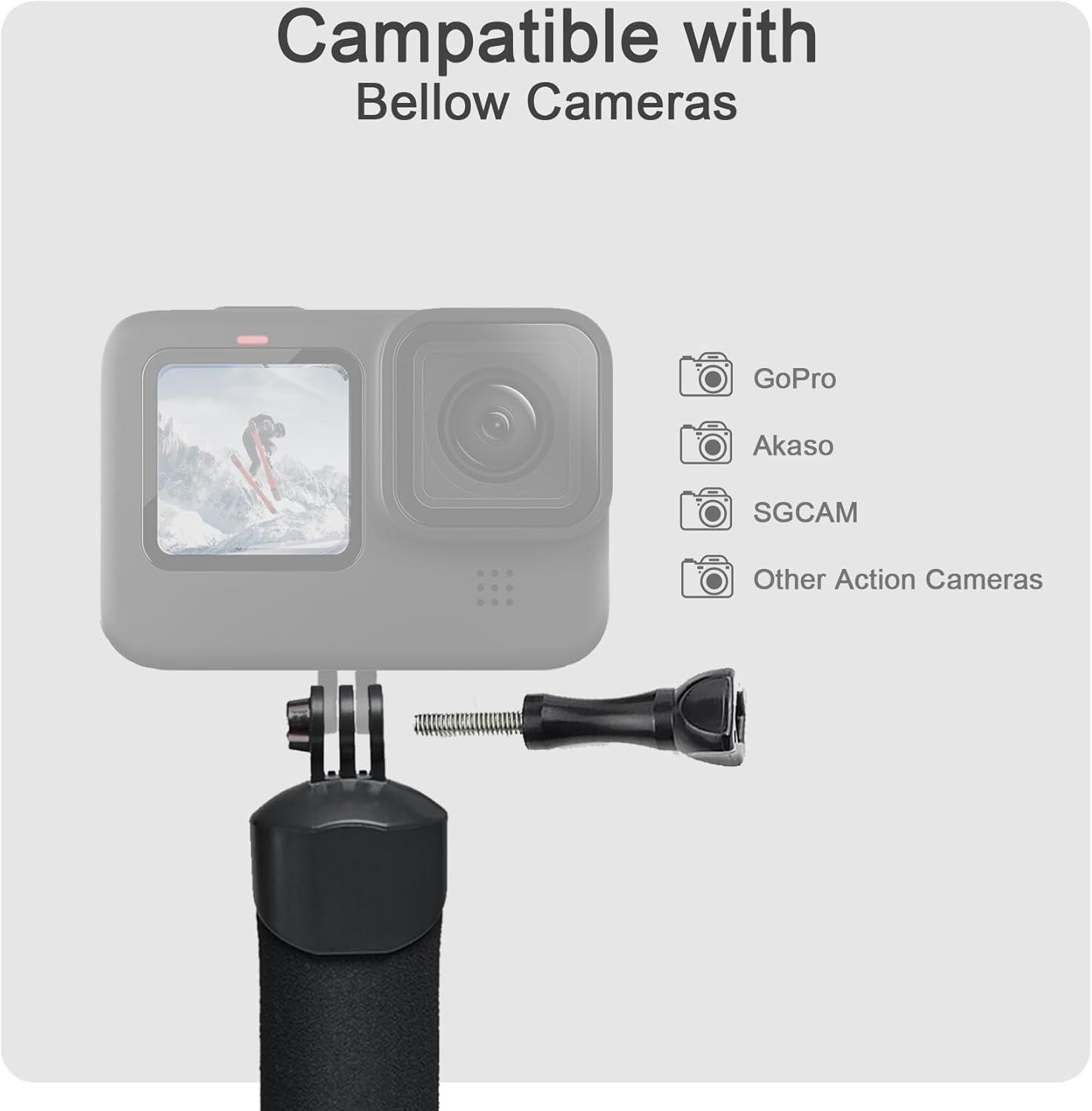 Thumbnail 5 de FitStill Waterproof Monopod Floating Hand Grip with Steel‑Cored Safety Rope for Go Pro, DJI Osmo Action and More