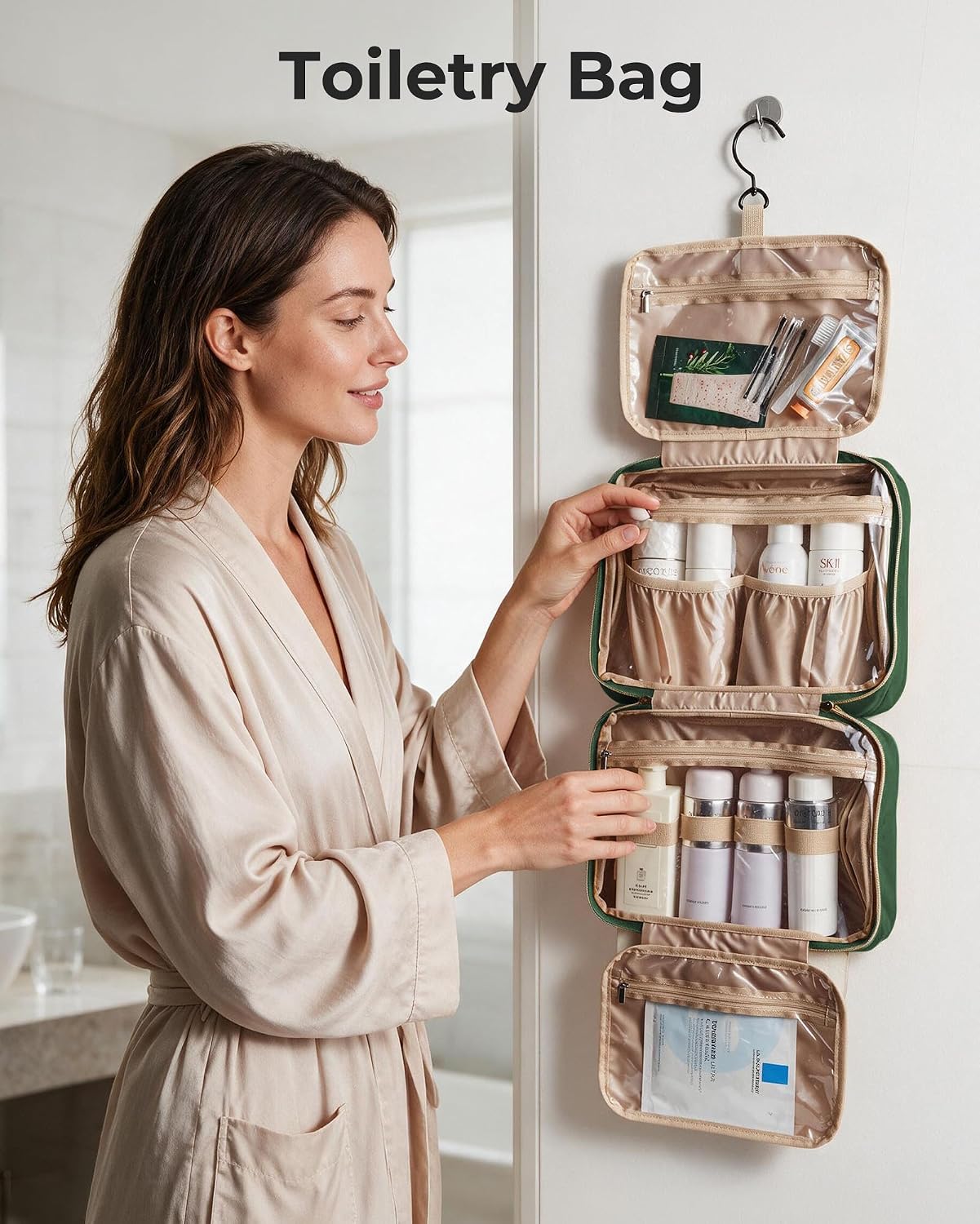 Detalle 2 de BAGSMART Hanging Toiletry Bag Large