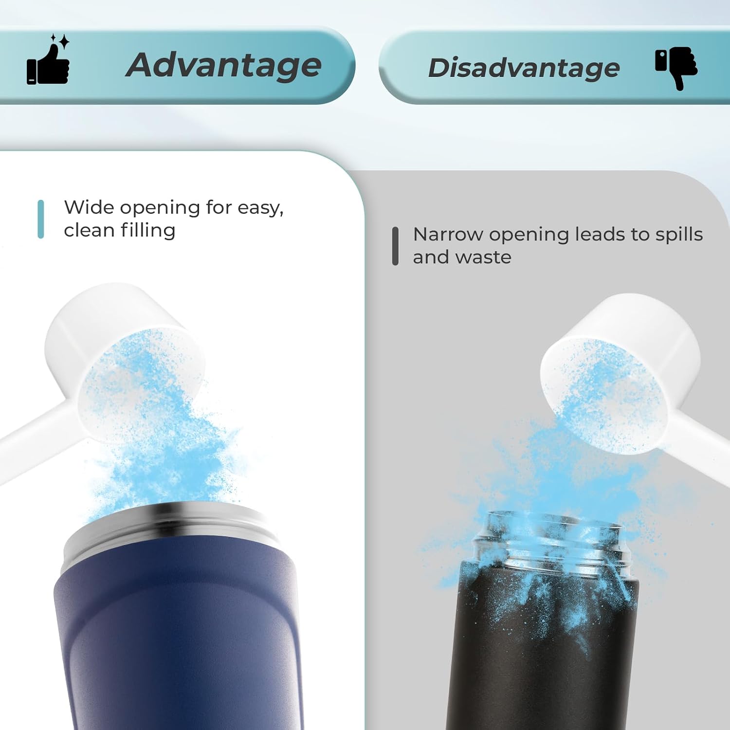 Thumbnail 5 de Autsel Protein Shaker - 750ml Stainless Steel Shaker Bottle