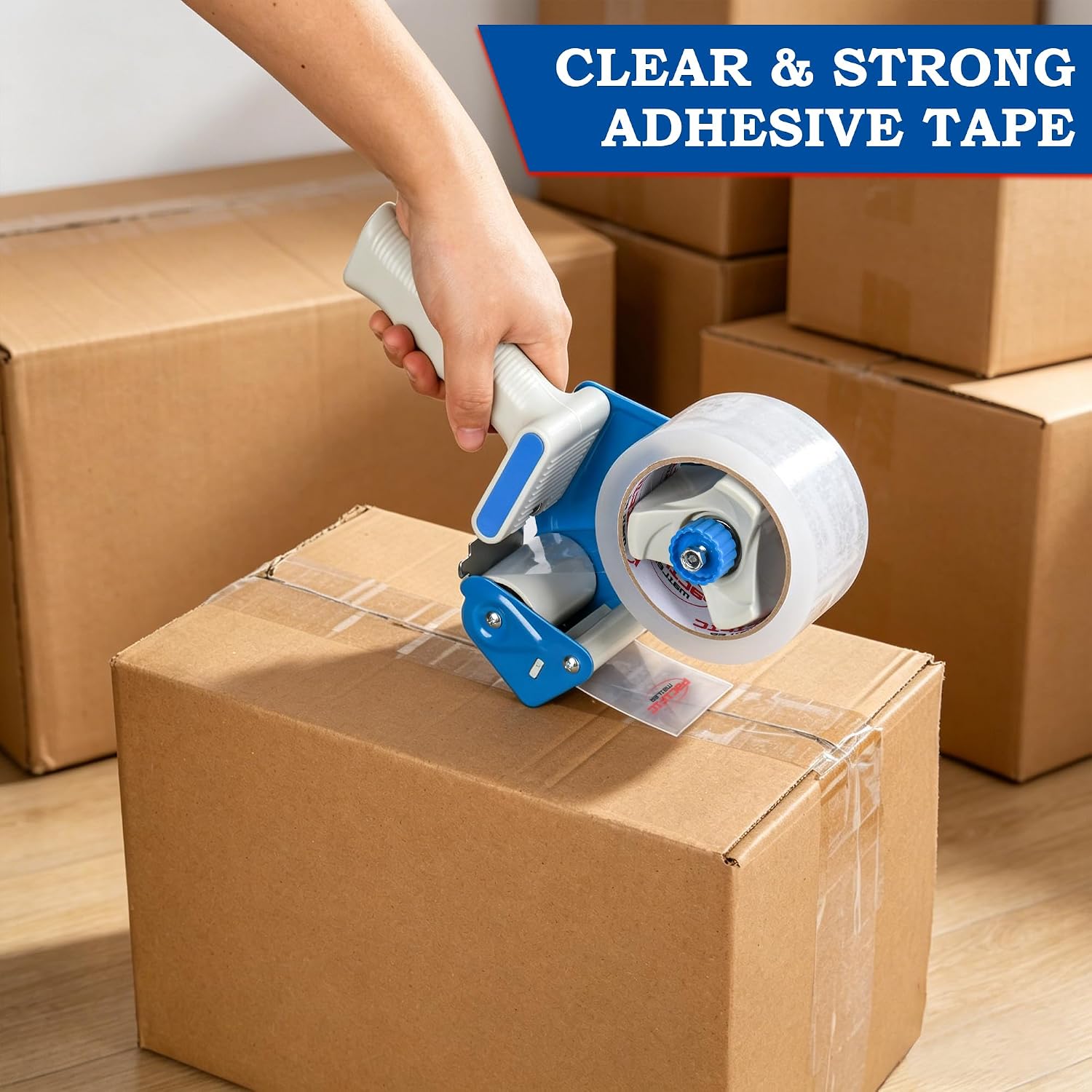 Detalle 2 de Pacific Mailer PM2987 2-Inch Tape Dispenser with Side Loading and Tension Control