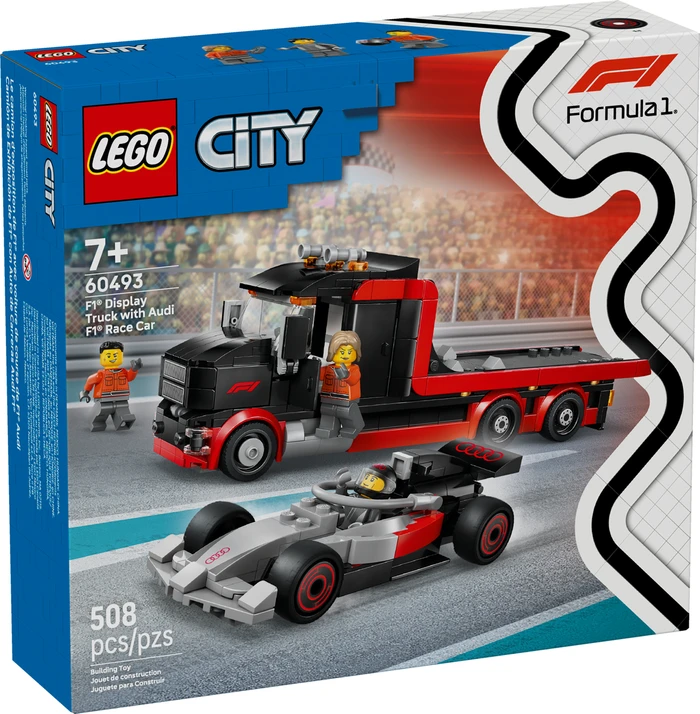 Thumbnail 5 de LEGO City 60493 F1 Truck mit Audi F1 Rennwagen – Bau- und Ausstellungsset