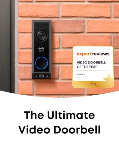 Thumbnail 1 de eufy Security Video Doorbell E340: Dual Cameras with 2K HDR, Local Storage and Delivery Guard