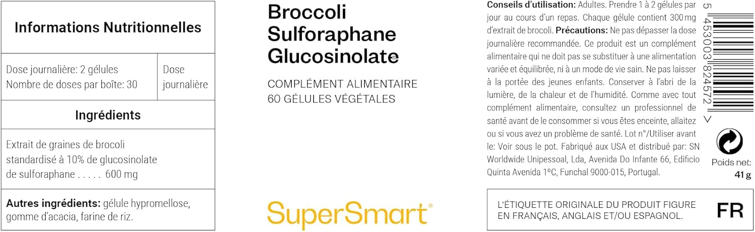 Thumbnail 2 de Supersmart Broccoli Sulforaphane Glucosinolate – extrait de brocoli standardisé à 10%