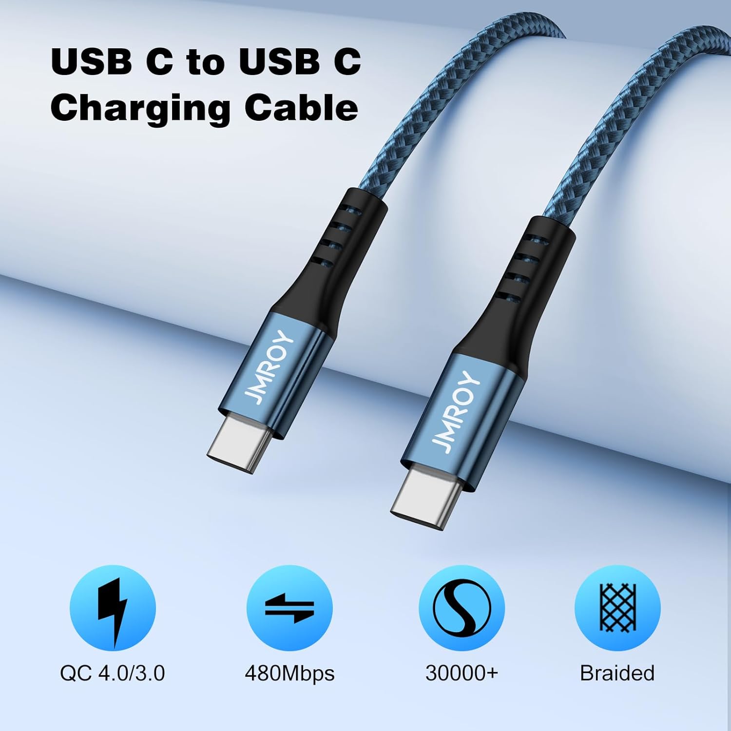 Thumbnail 4 de USB C to USB C Cable 2M 60W, 3-pack