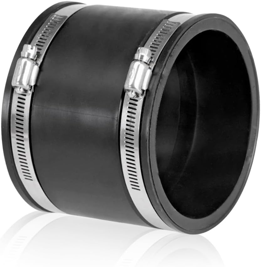 Detalle de Aoreun X1-skks-xiangjiaorlj flexibele rubberen koppeling Ø 100 mm met RVS-klemmen