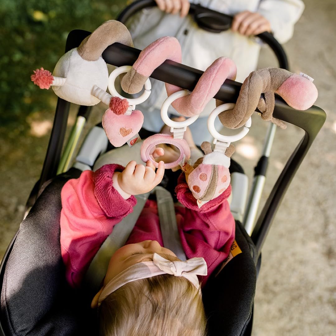 Detalle 2 de Fehn Activity Spirale Biene – Motorik-Spielspirale für Kinderwagen, Bett und Co. (Garden Dreams) 30 cm