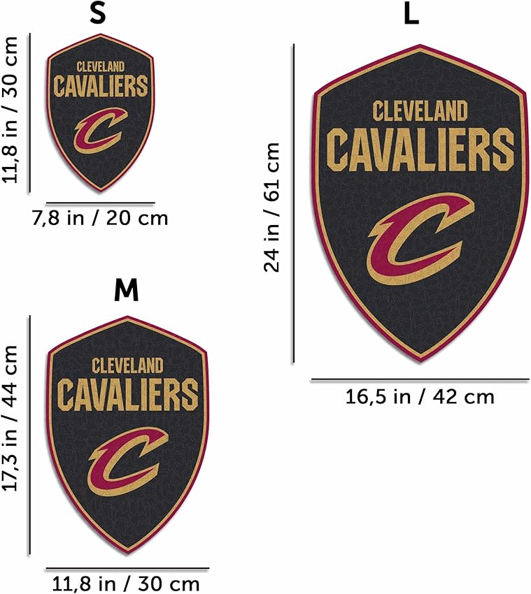 Thumbnail 4 de Iconic Puzzles NBA Puzzle de Madera Cleveland Cavaliers L 500 pz