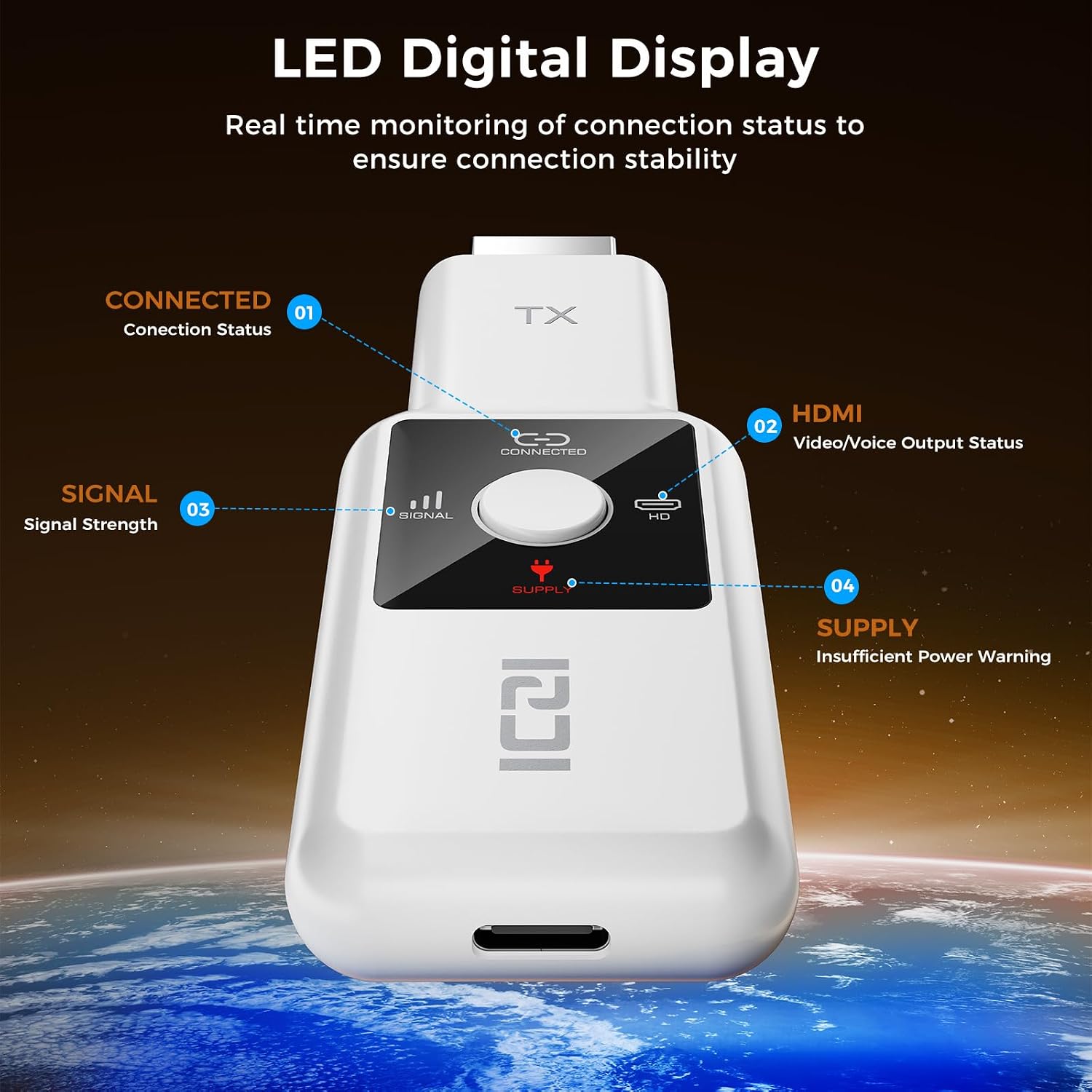 Thumbnail 6 de Wireless HD Transmitter & Receiver (1080P) — Long Range Plug & Play HDMI Extender