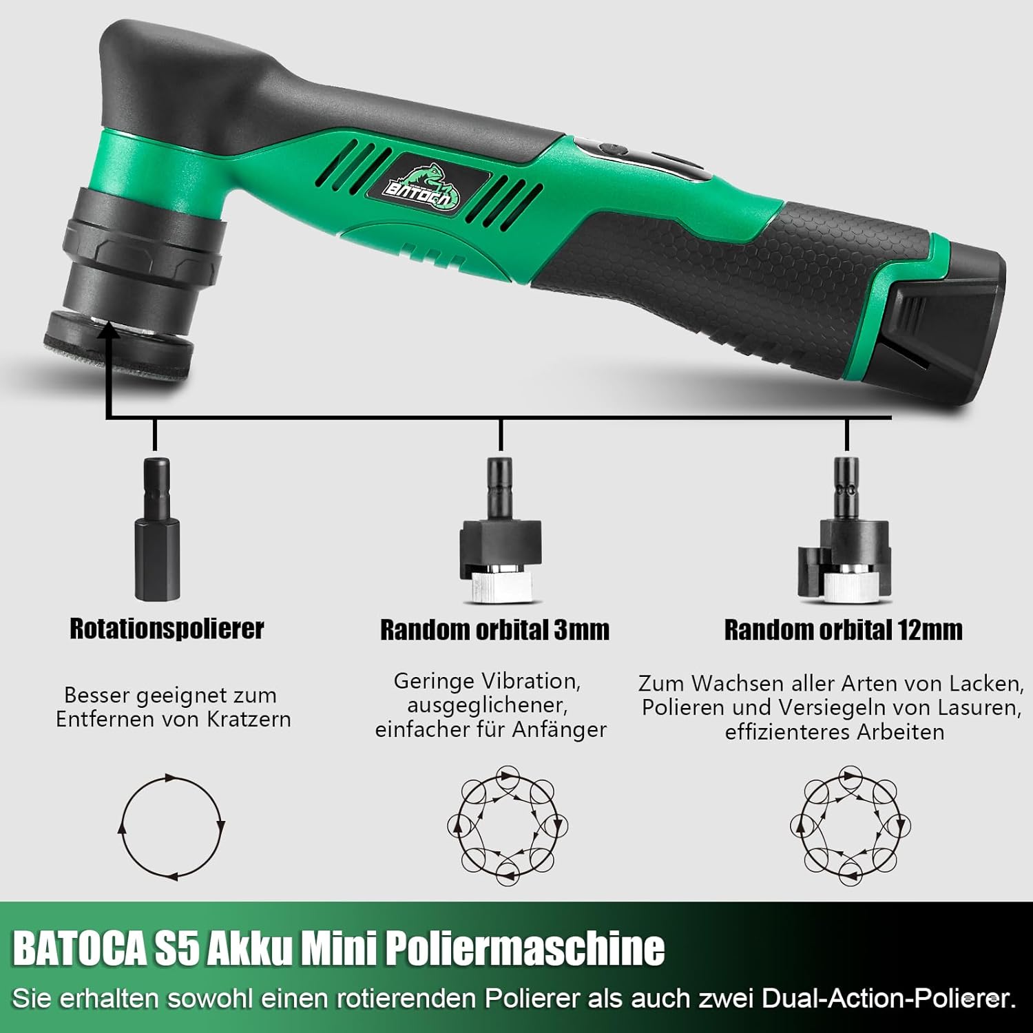 Thumbnail 5 de BATOCA S5 Akku-Poliermaschine 12V 🛠