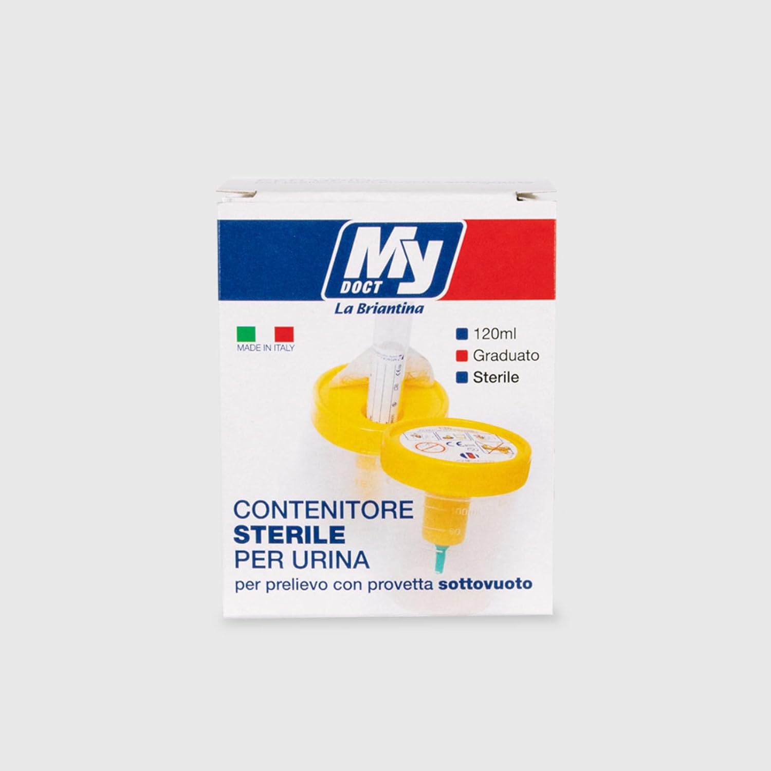 Detalle de MY DOCT LA BRIANTINA urinecontainer 120 ml met vacuümafname