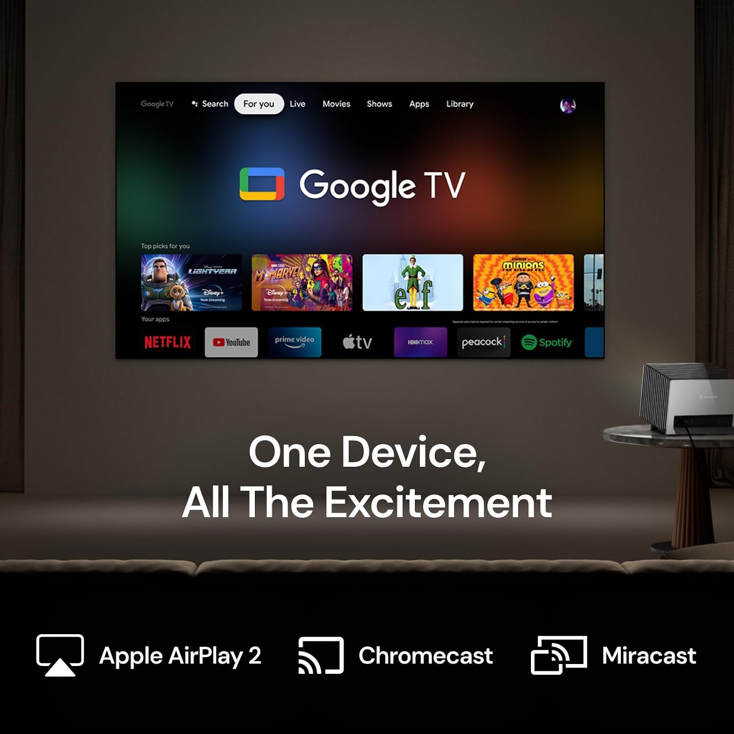 Thumbnail 6 de Valerion StreamMaster Plus2: Triple Laser 4K Projector with Google TV and IMAX Enhanced