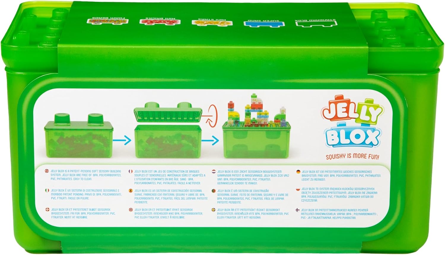 Detalle 2 de Jelly Blox Stash 'N Stack 30 Blocks