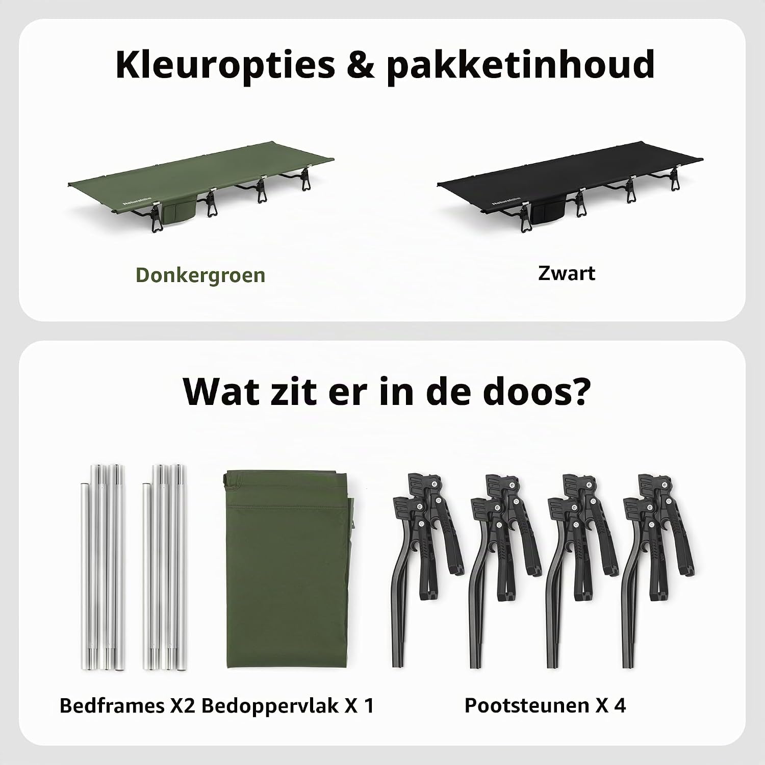 Thumbnail 6 de Naturehike 6977465866622 campingbed L, aluminium frame, 190 x 75 x 21 cm