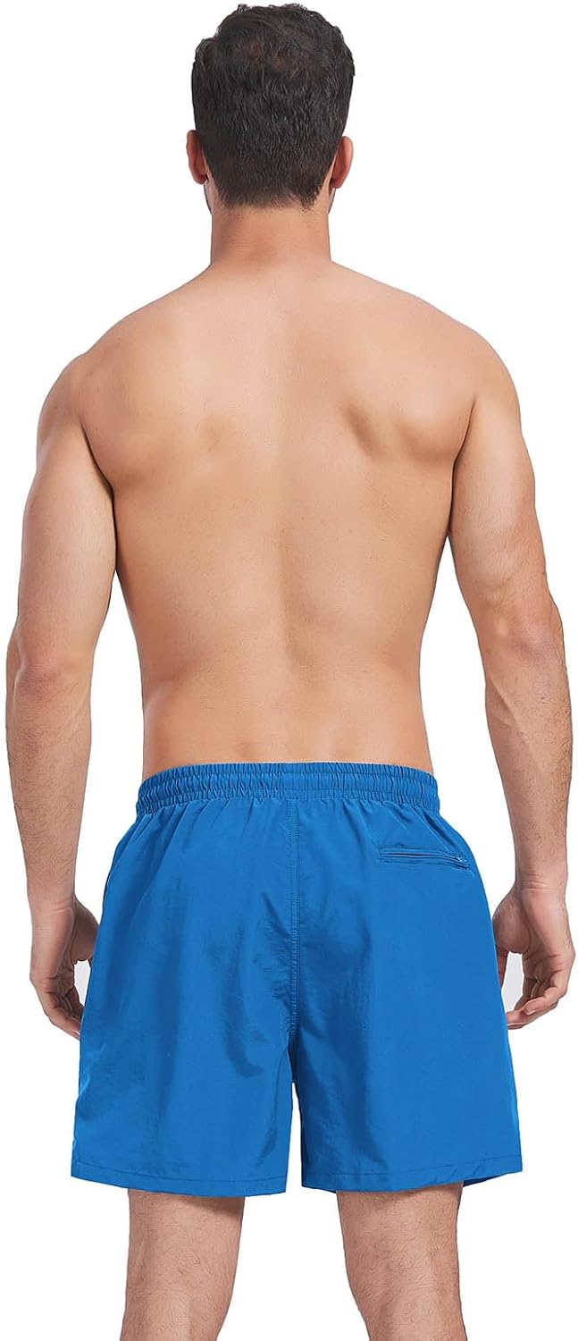 Detalle de Ougelebo Badehose Herren mit Reißverschlusstasche – Schnelltrocknend, mit sicheren Taschen