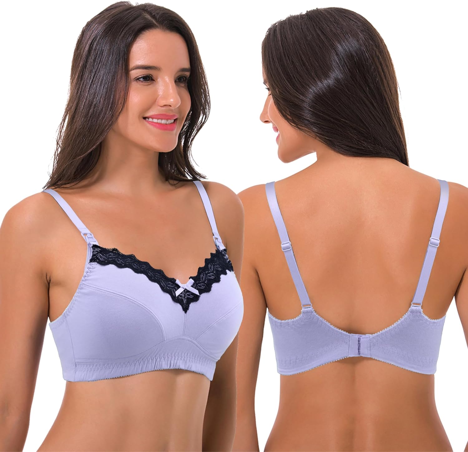 Detalle de Curve Muse – Reggiseno allattamento in cotone, senza ferretto, bordo in pizzo