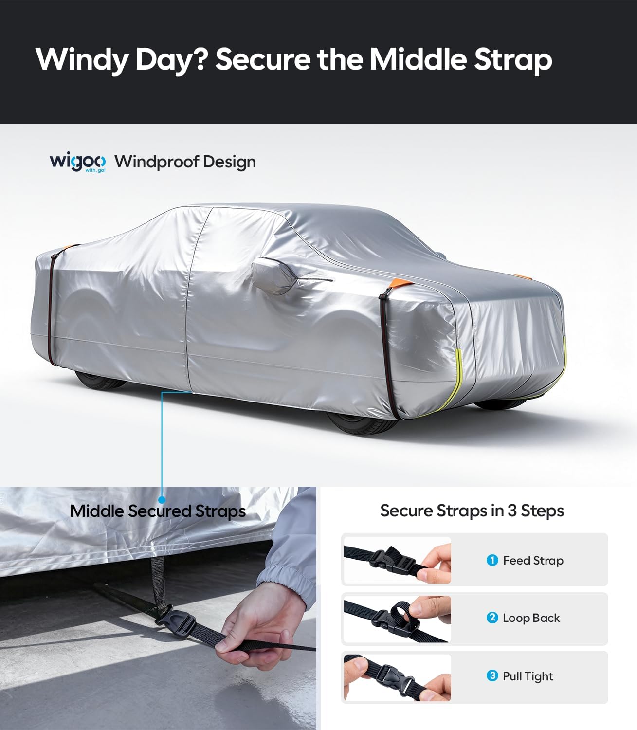 Thumbnail 6 de Wigoo Dodge Ram 2500/3500 Truck Cover: Custom-Fit, Waterproof Outdoor Protection
