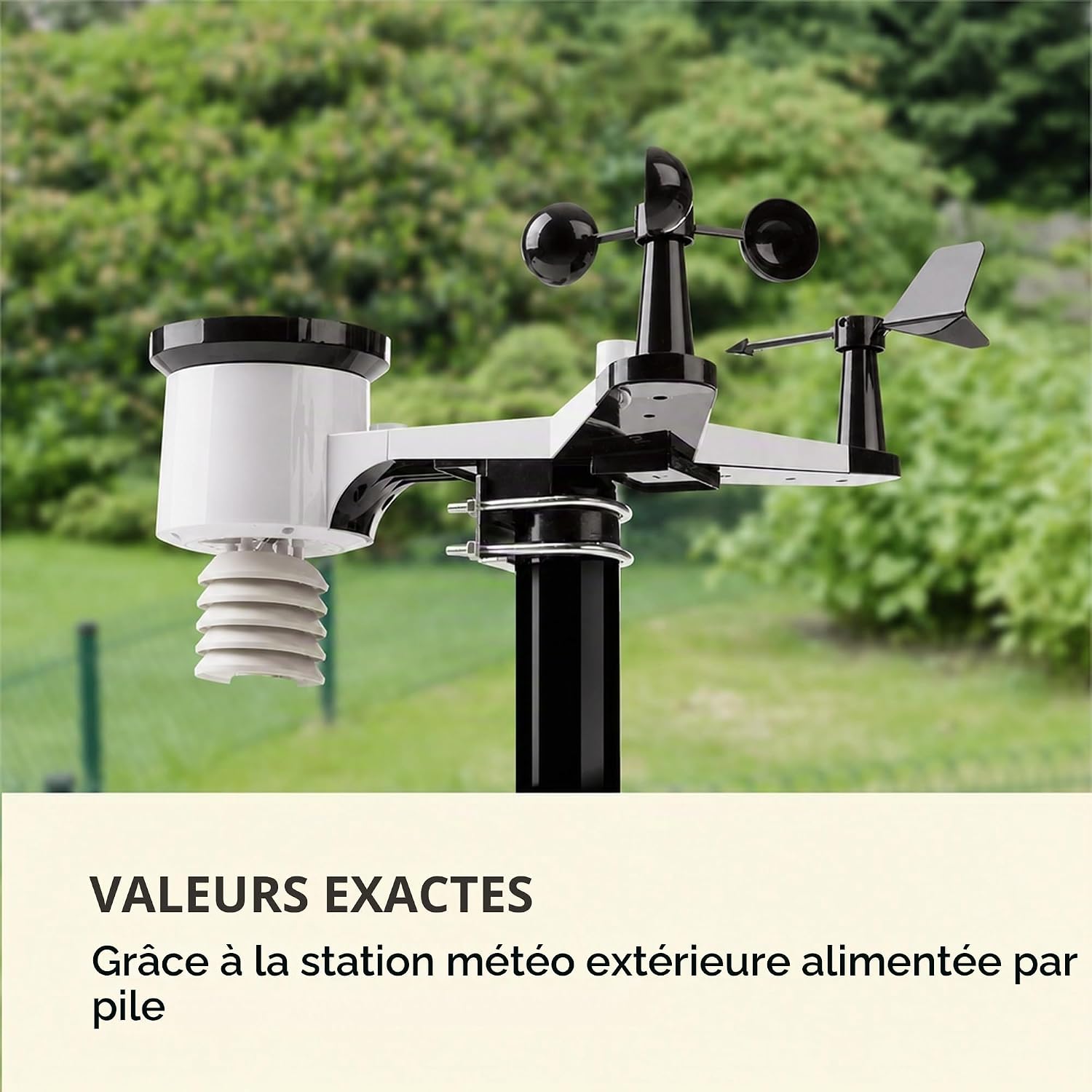 Detalle 2 de Waldbeck Huygens WTH3-Huygenss weerstation met wifi en kleurendisplay