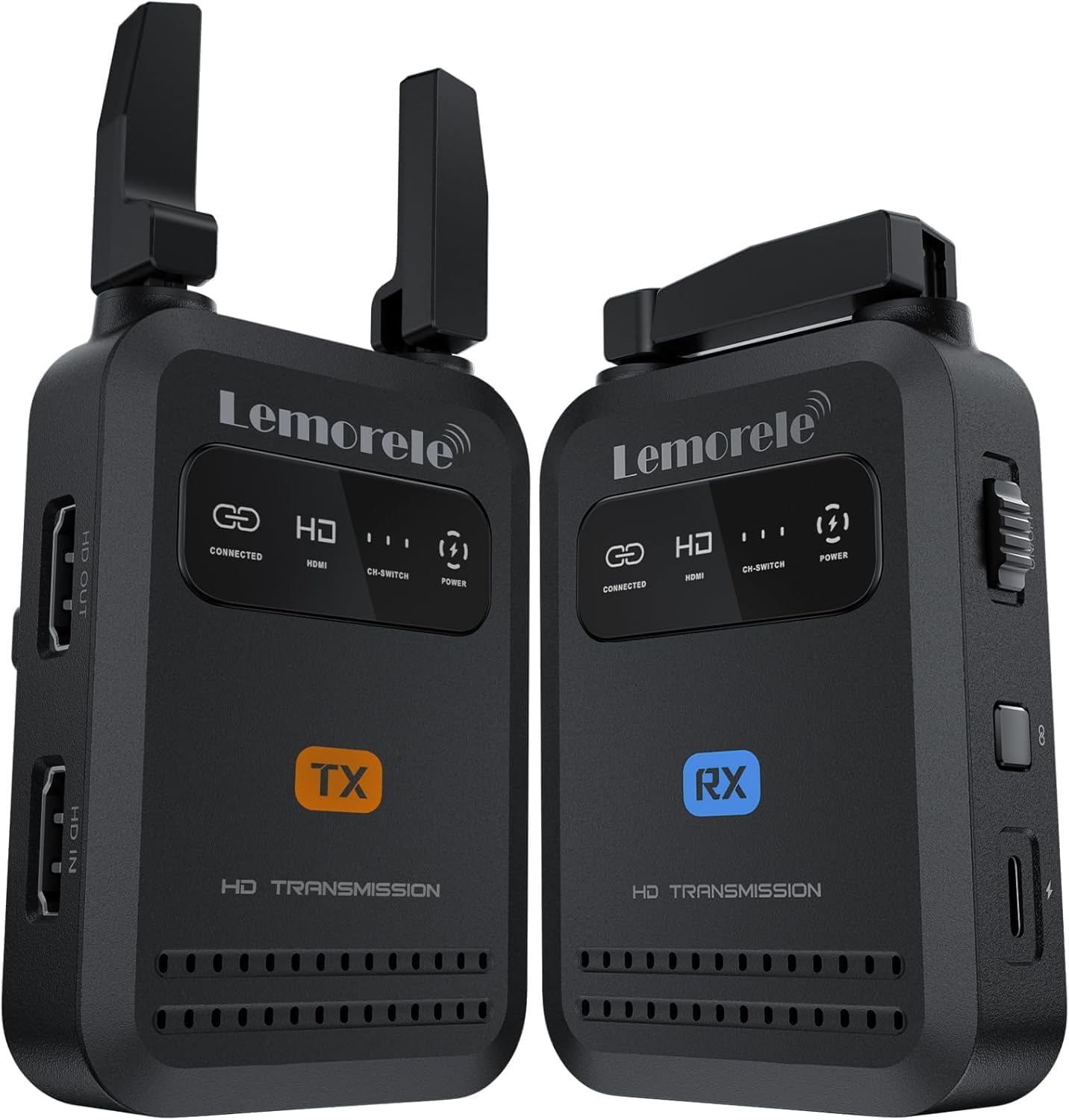 Lemorele R5000: Drahtloses HDMI-Videoübertragungssystem mit Loopout, bis zu 4 Empfänger
