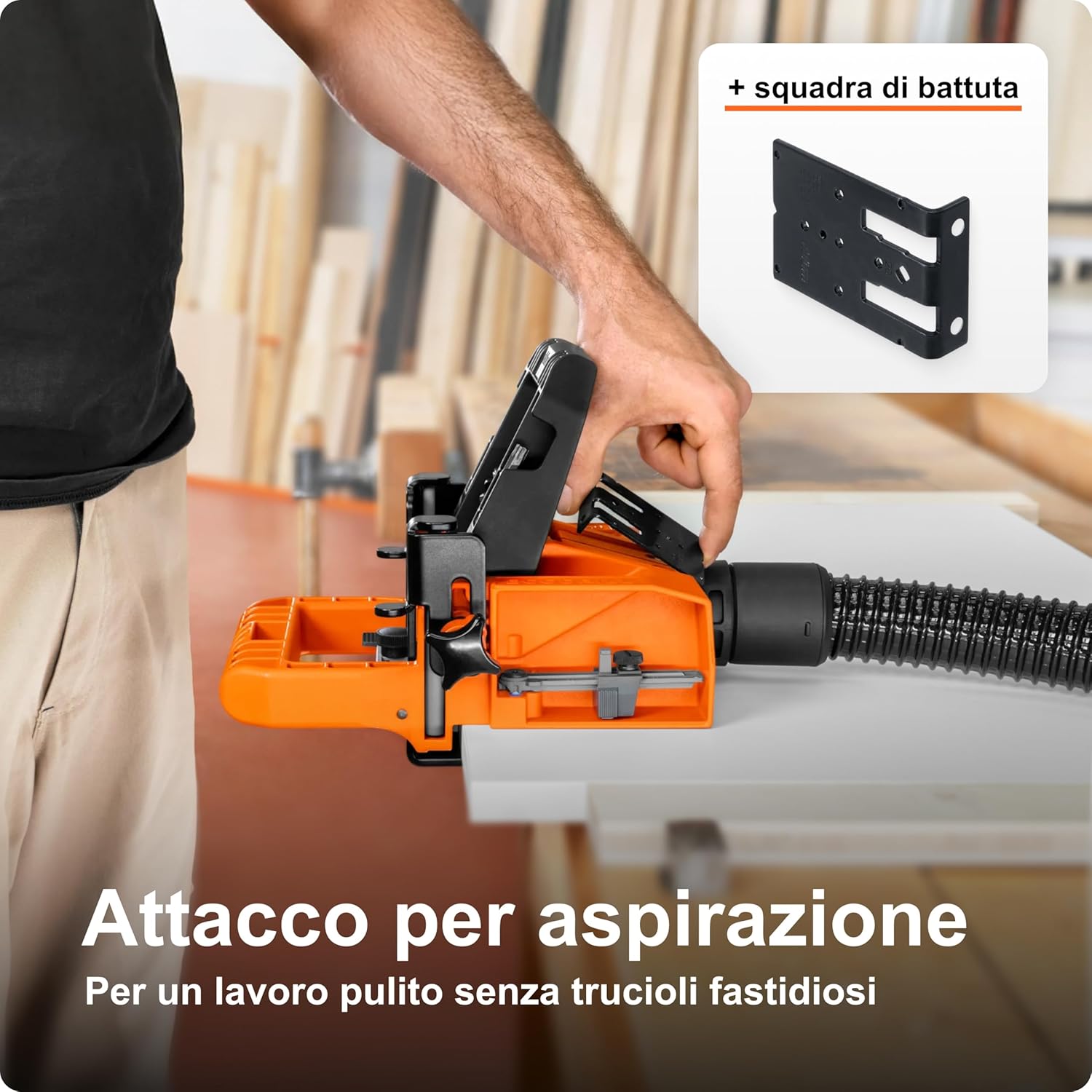 Detalle 2 de Blum ECODRILL per foratura verticale: guida per cerniere e messa in sede in un batter d’occhio