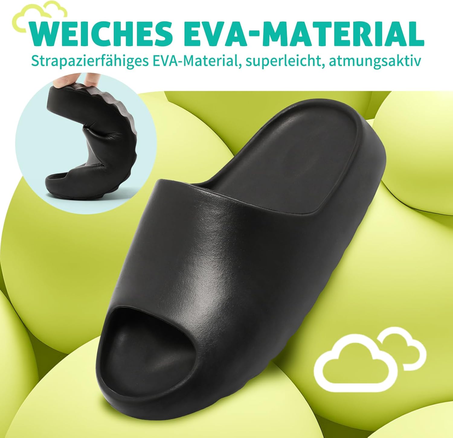 Thumbnail 4 de Foinledr Claquettes Enfants EVA Antidérapantes – Sandales d’été légères et sûres
