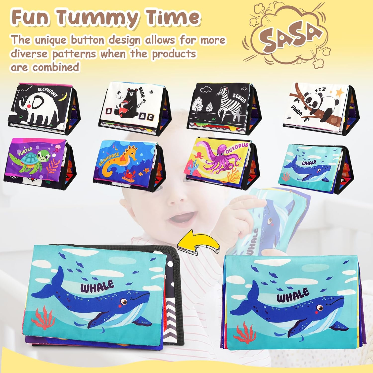 Detalle de URMYWO Tummy Time High Contrast Mirror 0-12 Months