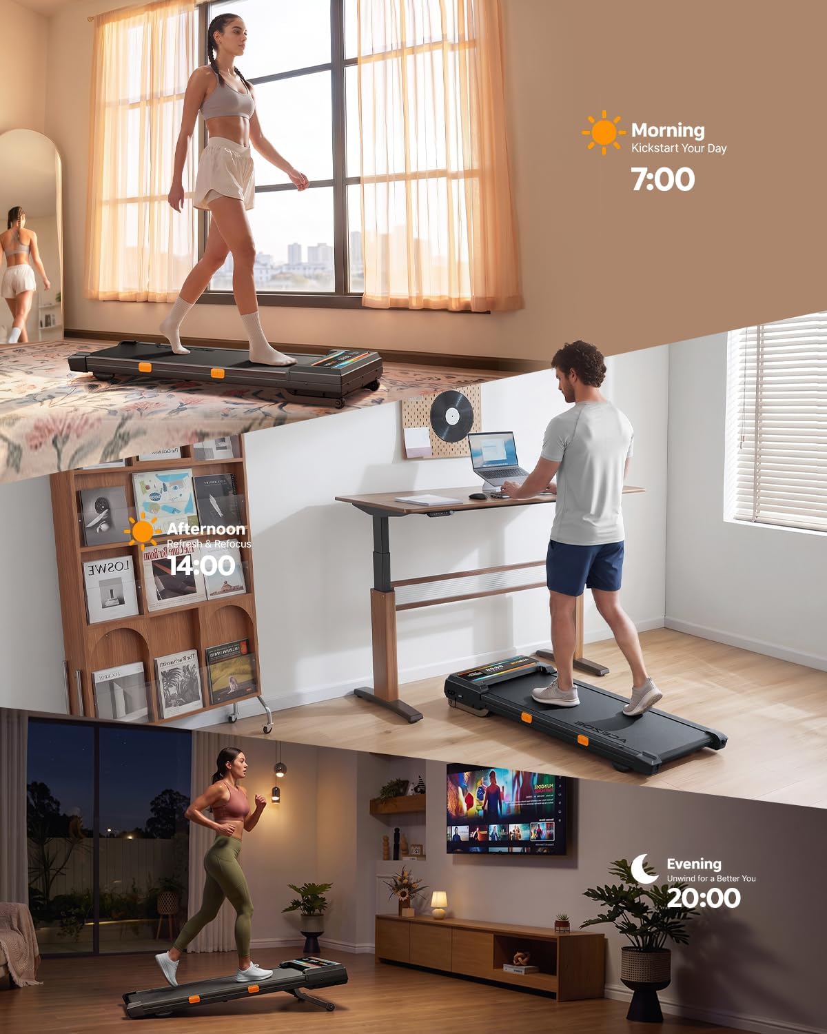 Thumbnail 6 de Acezoe S40-4 Walking Pad Treadmill with 15% Auto Incline and Bluetooth Speaker