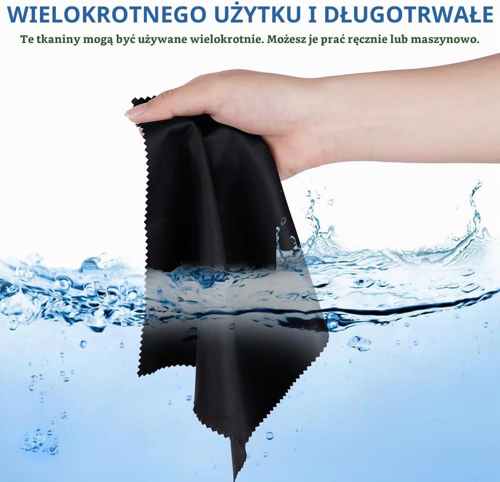 Detalle 2 de ACWOO FLD-JB-0501 – ściereczki z mikrofibry do okularów, 6 szt., 15 × 18 cm