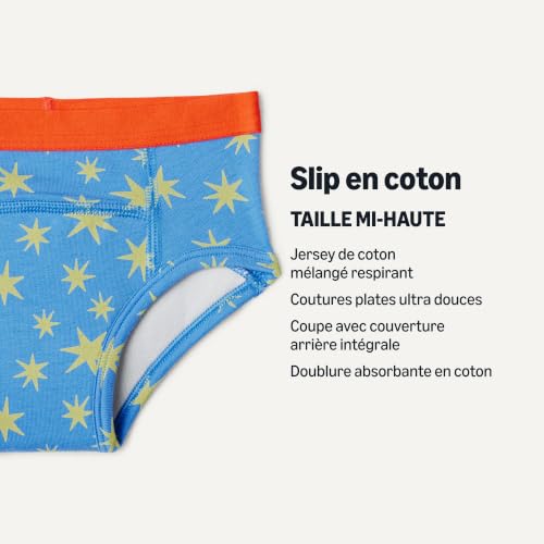 Detalle 2 de Amazon Essentials Sous-vêtements d’Apprentissage de la Propreté en Coton Mixte enfant – Lot de 4 (Chiens/Étoiles) – Taille Mi-haute