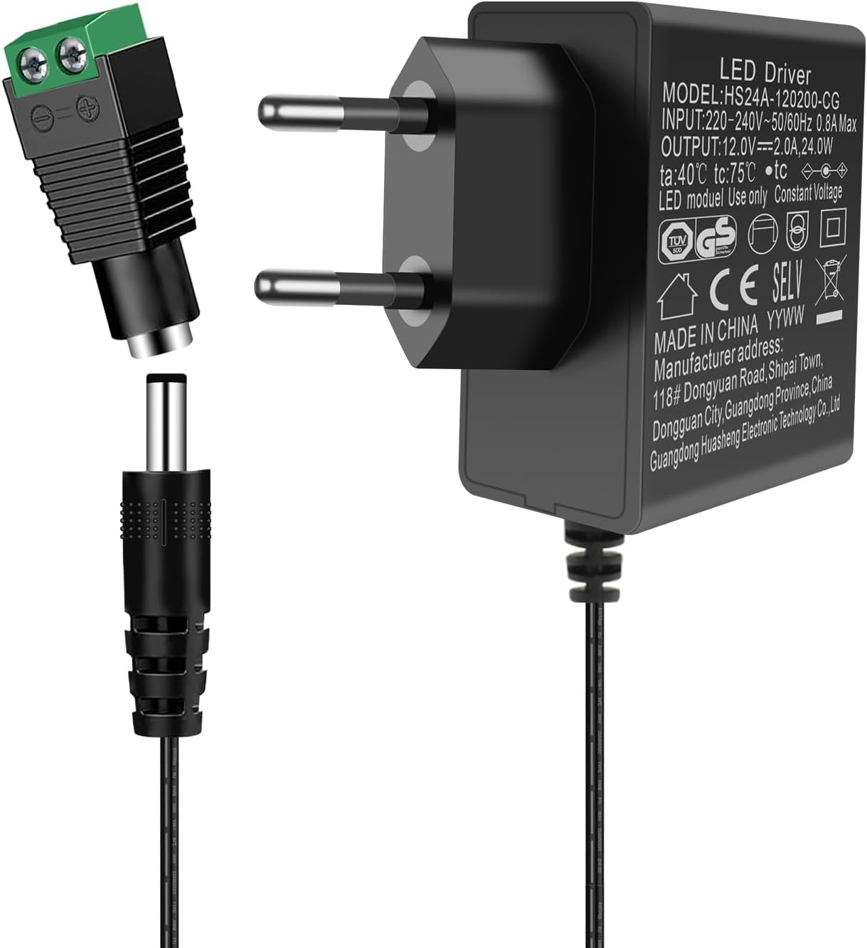 Detalle de A.bigwhale 12V Netzteil 2A 🔌