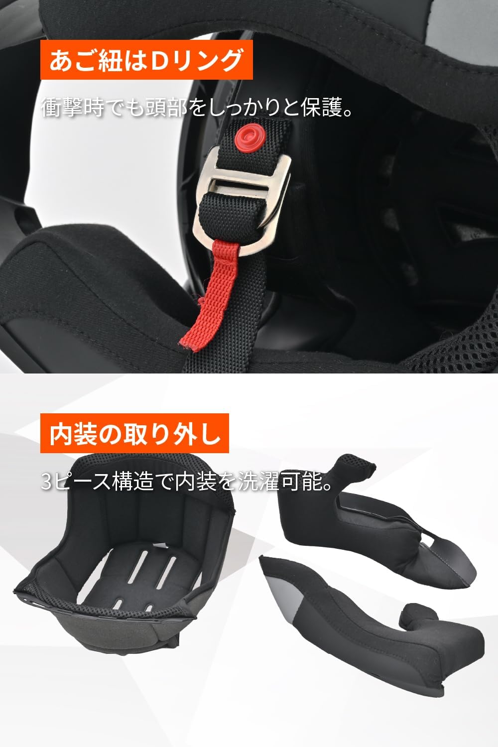 Thumbnail 6 de デイトナ DN-002CP フルフェイスヘルメット マットブラック Sサイズ、インナーバイザー・ピンロックシート付属