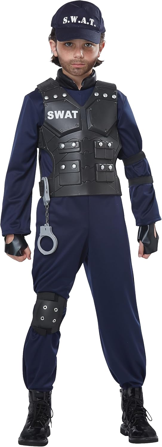 Detalle 1 de California Costumes SWAT Costume, 100% Polyester