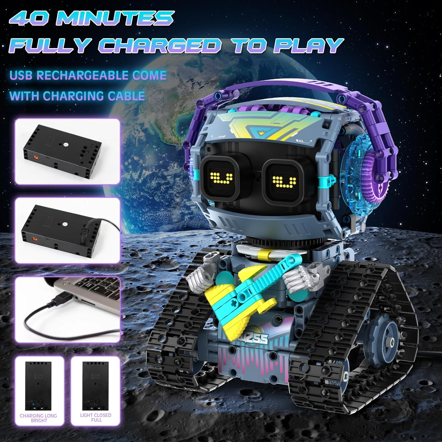 Thumbnail 4 de QHECTTY 3-in-1 STEM Robot Kit 433 pcs 🤖