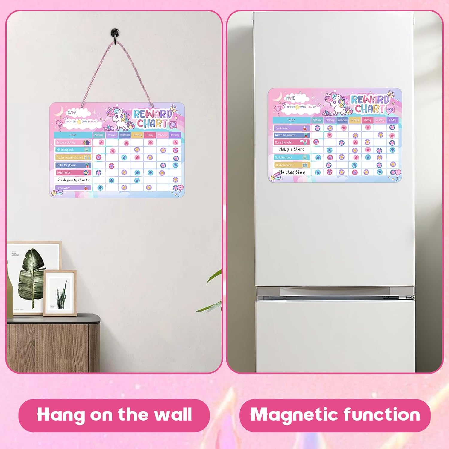 Thumbnail 4 de Magnetic Reward Chart for Kids 52 stickers 🧸