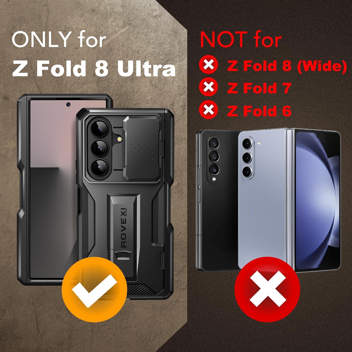 Detalle 2 de TONGATE Z Fold 8 Ultra Case with Stylus, Privacy Screen and Camera Cover