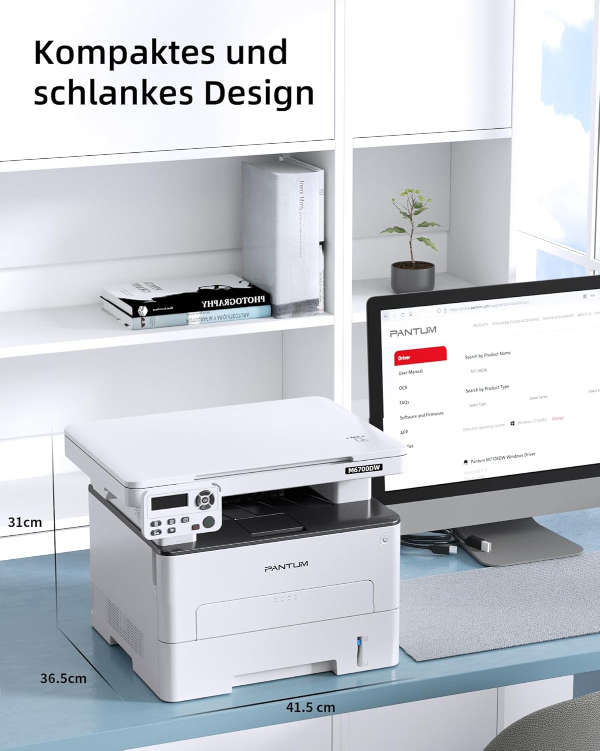 Thumbnail 6 de PANTUM M6700DW: Multifunktionslaserdrucker mit Duplex, WLAN & 30 Seiten/Minute