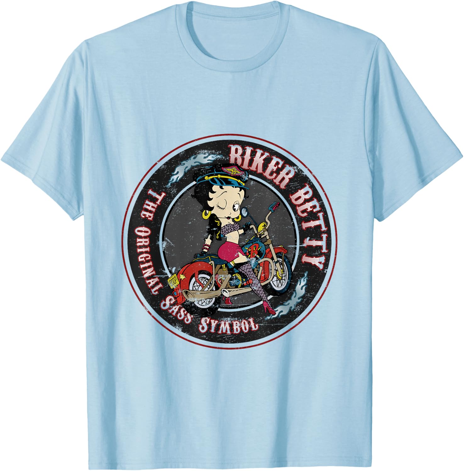 Thumbnail 2 de Betty Boop T-Shirt Biker Betty Noir S