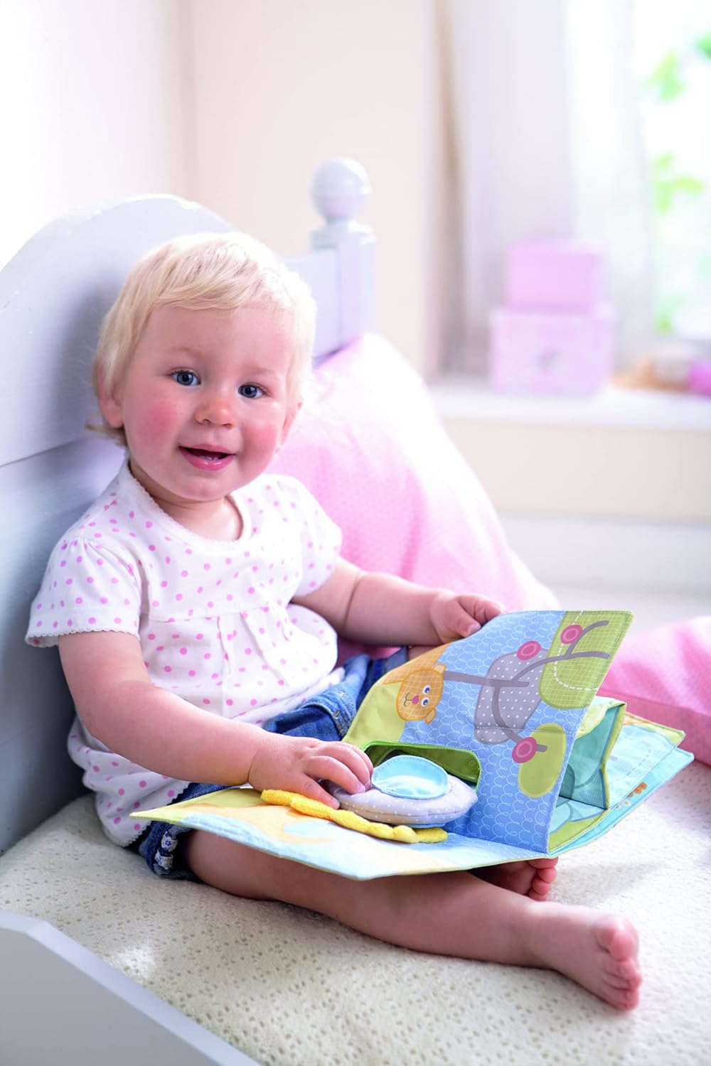 Thumbnail 2 de HABA Stoffbuch Elefant Egon (300146) – weiches Knister- und Fühlbuch ab 6 Monaten