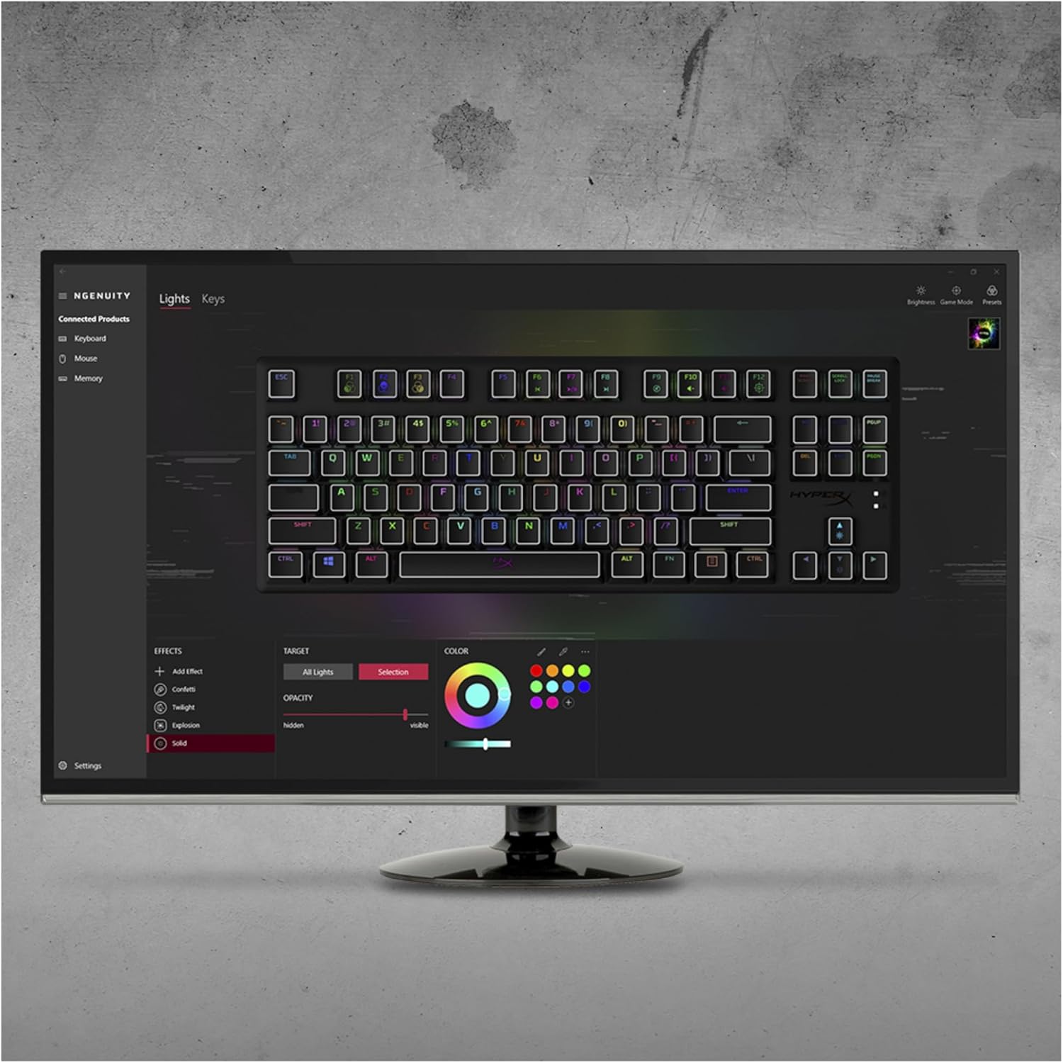 Thumbnail 2 de HyperX Alloy Origins Core (TKL) Gaming-Tastatur mit HyperX Red Switch, RGB & abnehmbarem USB‑C – deutsches QWERTZ Layout, schwarz