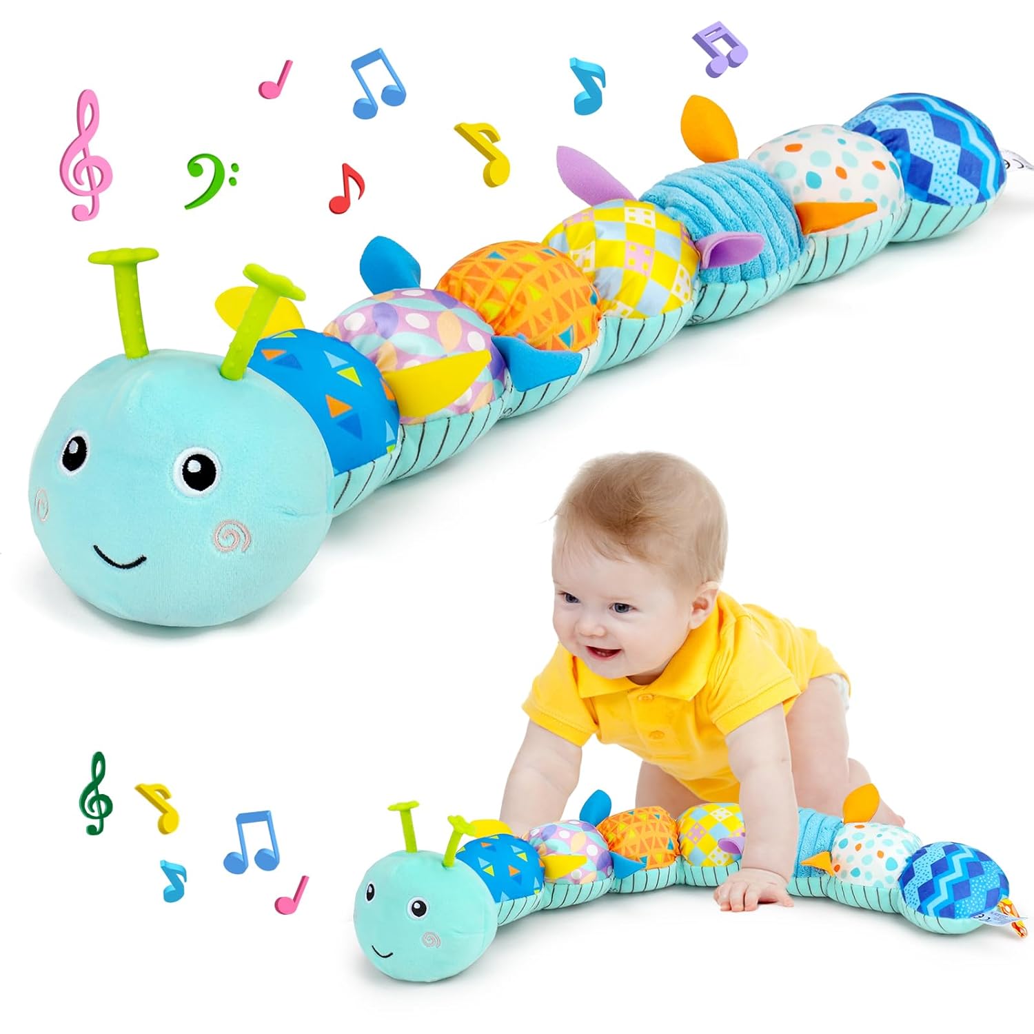 Baby Spielzeug Raupe Musikspielzeug 50 cm