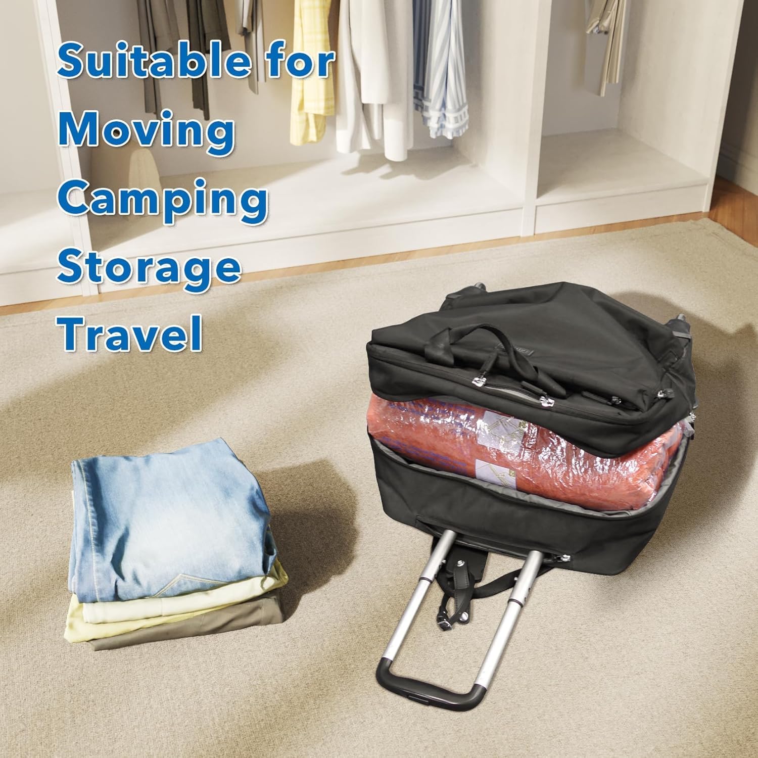Thumbnail 6 de MEIQIHOME 36-Pack Vacuum Seal Bags with Electric Pump for Clothes, Travel & Home Storage