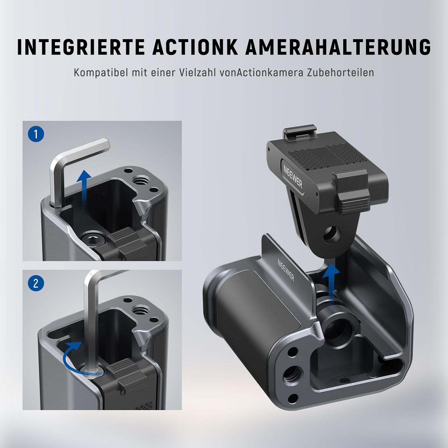 Thumbnail 3 de NEEWER AC034 Side Handle für Action-Cage 1/4