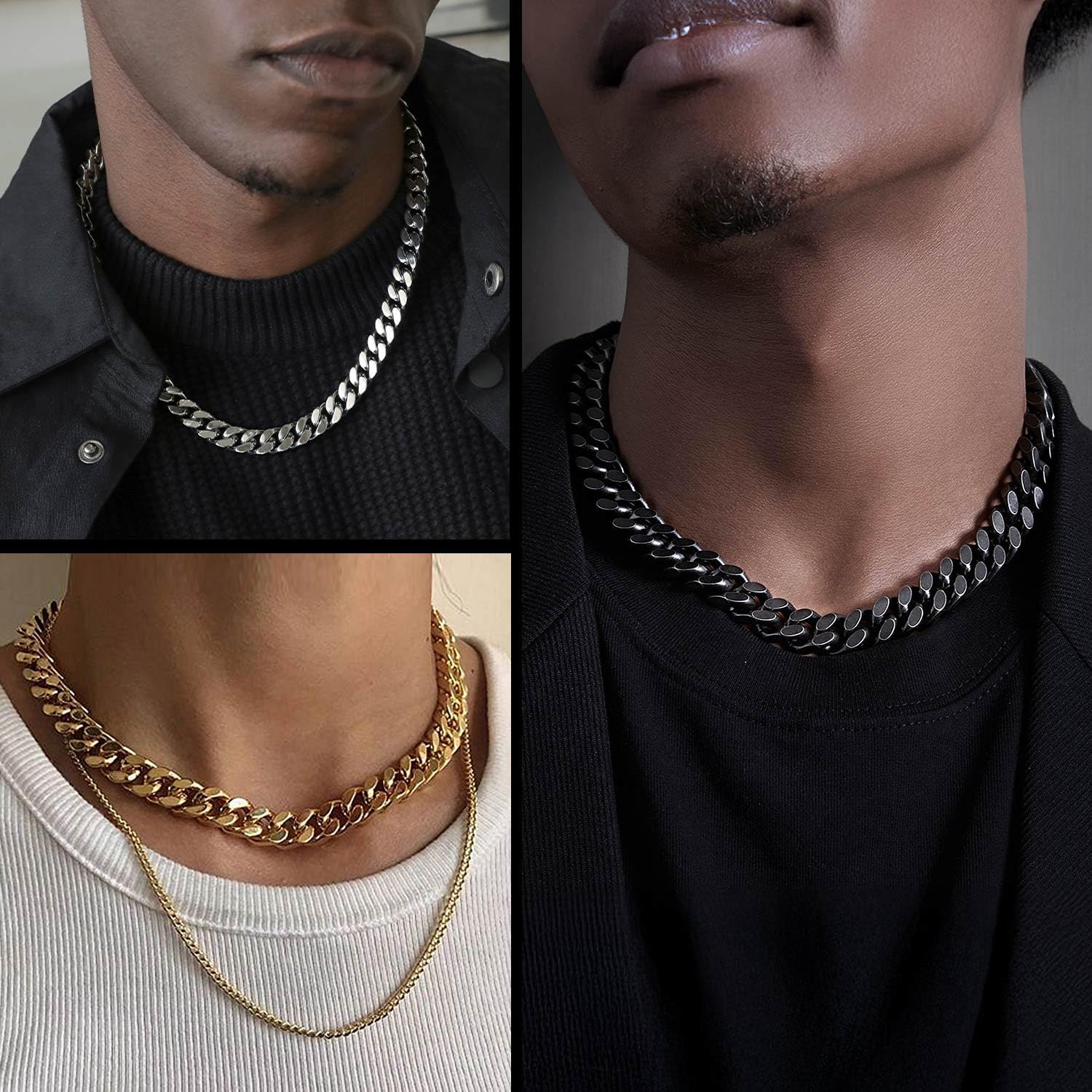 Detalle 2 de ChainsHouse Collier Chaine Homme 4 mm