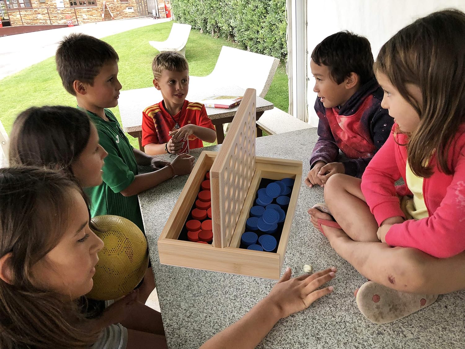 Thumbnail 5 de TOWO Wooden 4 in a Row Game — Classic Strategy for All Ages