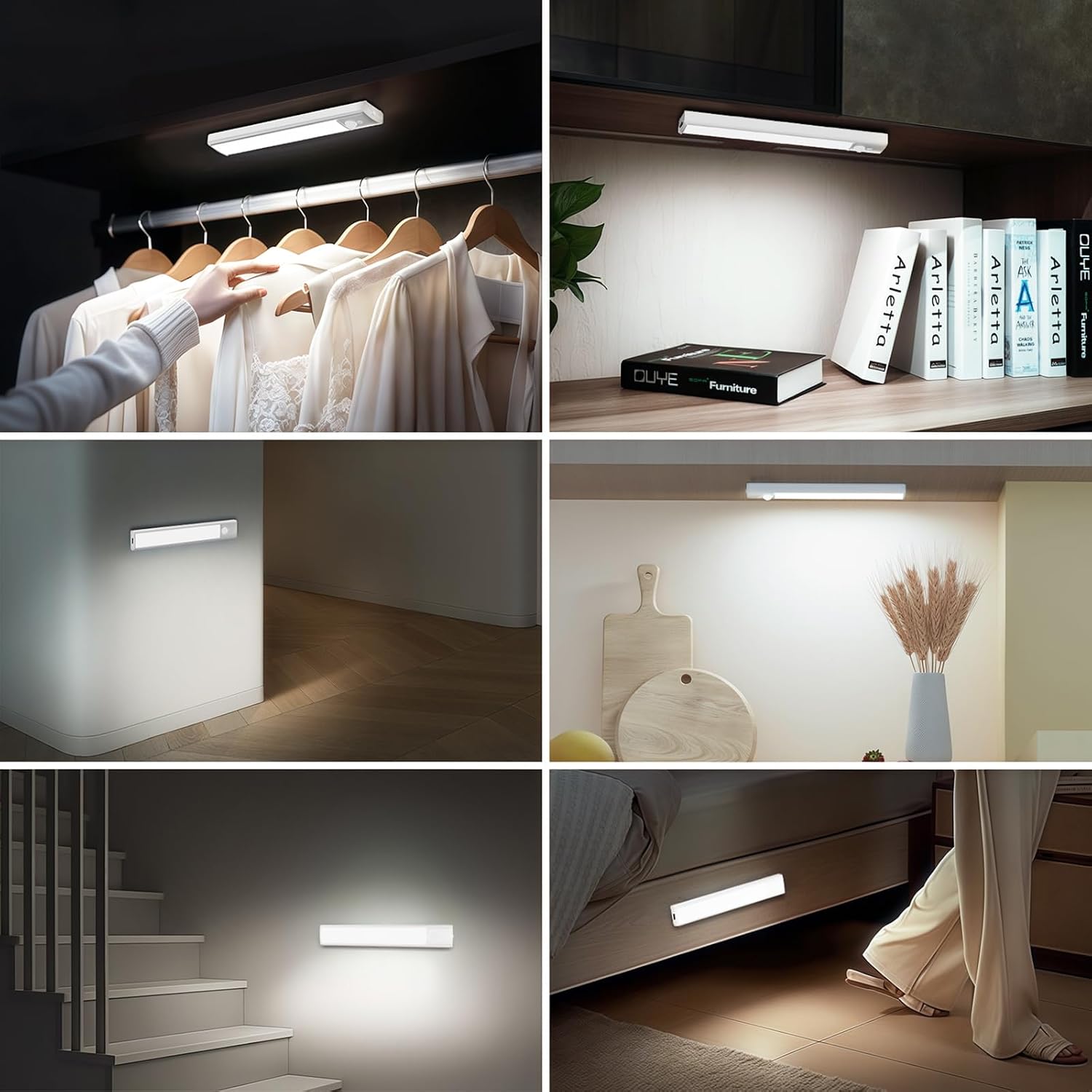 Thumbnail 6 de YiaMia YNYD-73 8-Inch Rechargeable Under-Cabinet Lights, 5-Pack with Motion Sensor