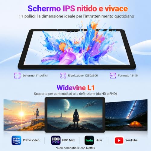 Detalle 2 de MUTSAY Tablet 11 Pollici Android 16: potenza, versatilità e bundle completo