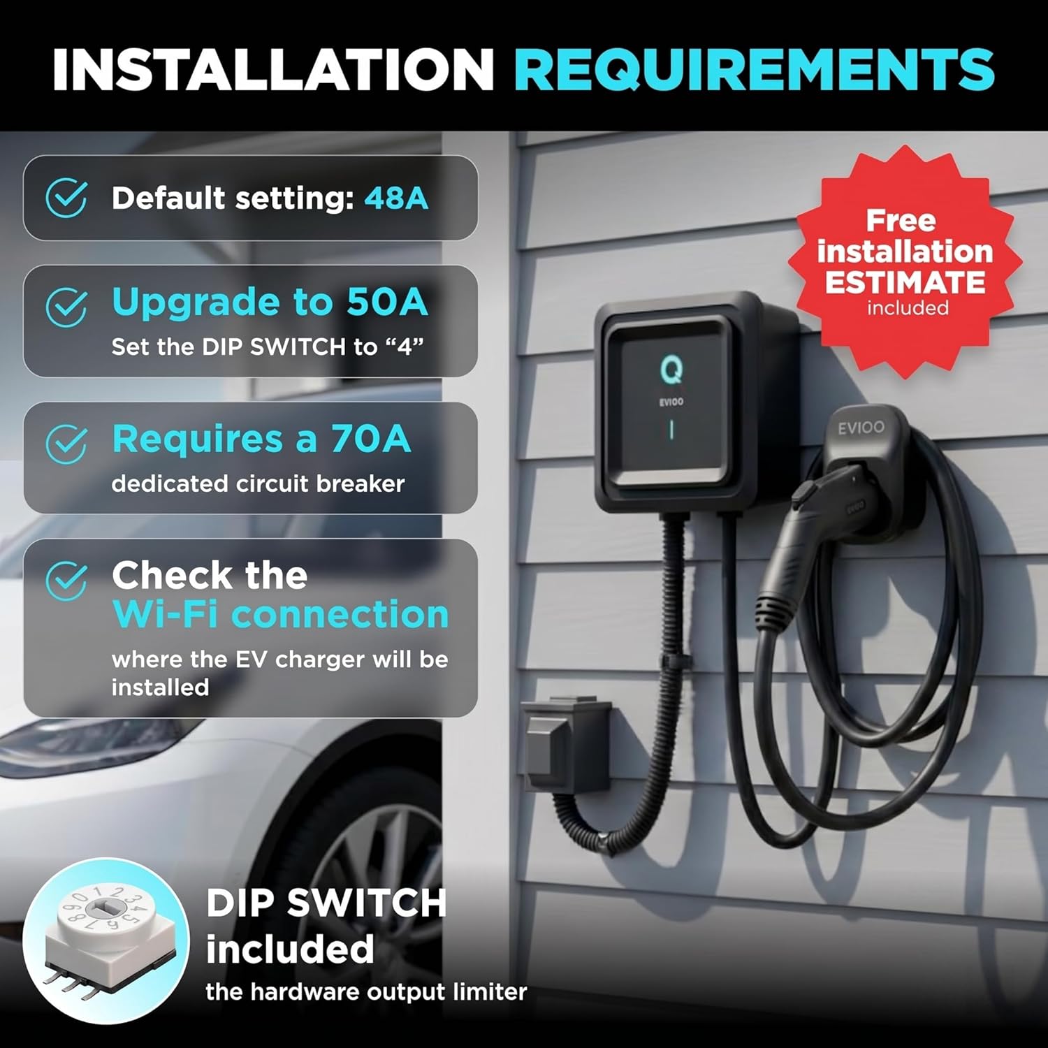 Thumbnail 5 de EVIQO Level 2 EV Charger 48 Amp 240V