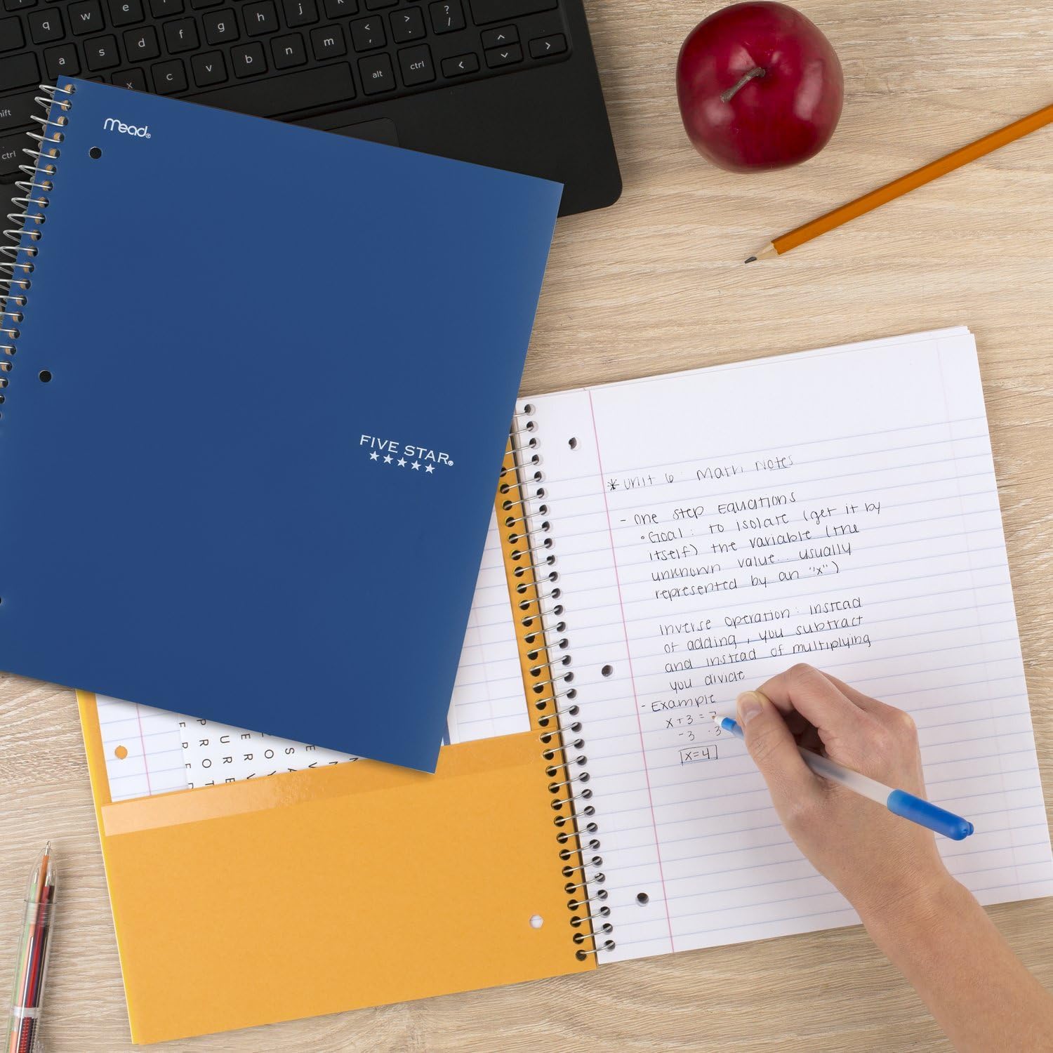 Thumbnail 6 de Five Star Spiral Notebook 200 Sheets