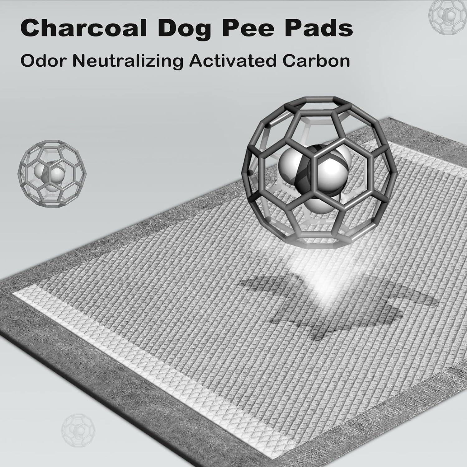 Thumbnail 1 de MIZOK Charcoal Puppy Pads 71x86cm training