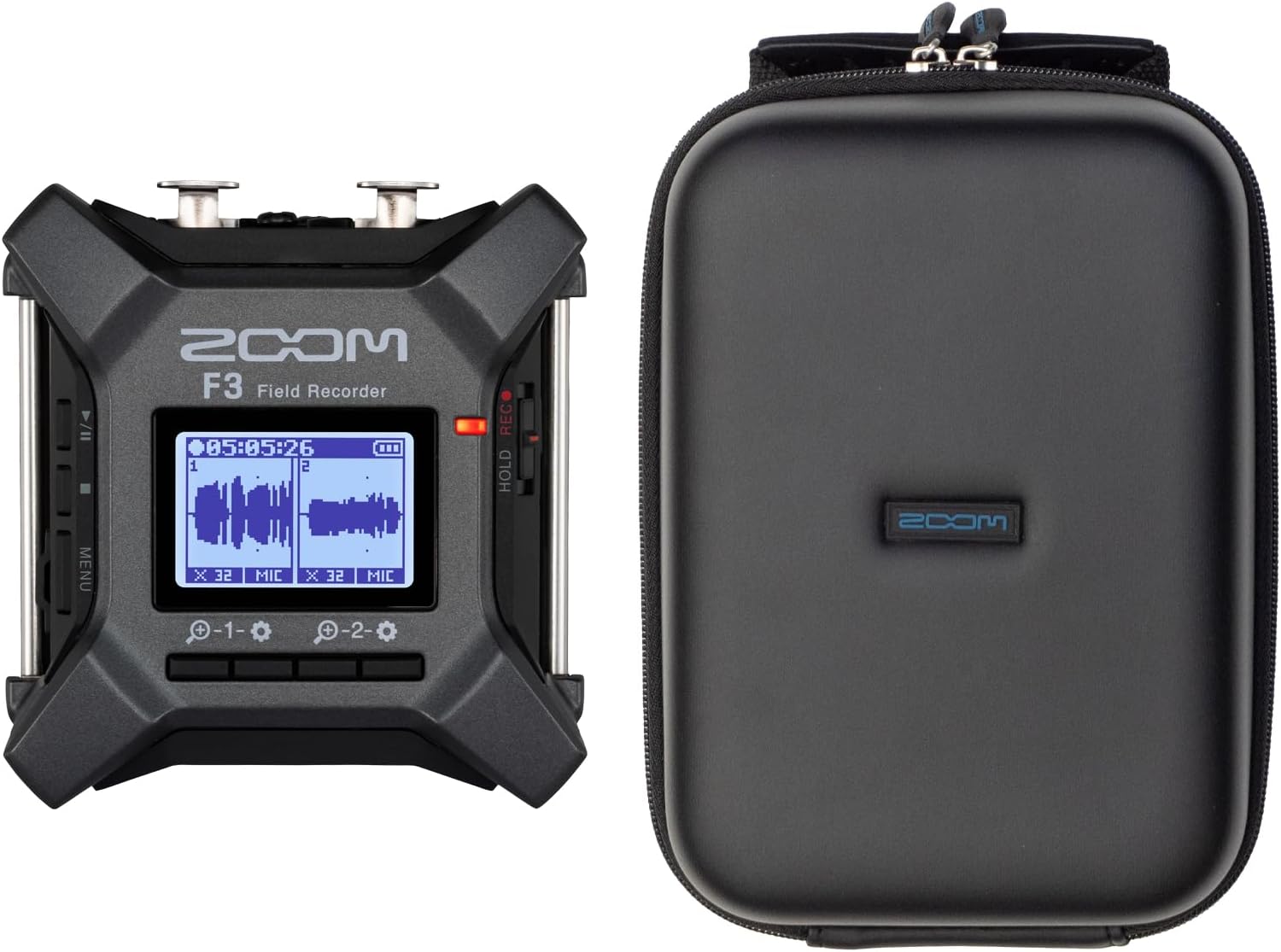 ZOOM F3 フィールドレコーダー 32bitフロート録音・2系統XLR入力・ケースセット